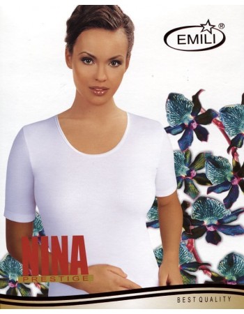 Marškinėliai Emili Nina balta 2XL
